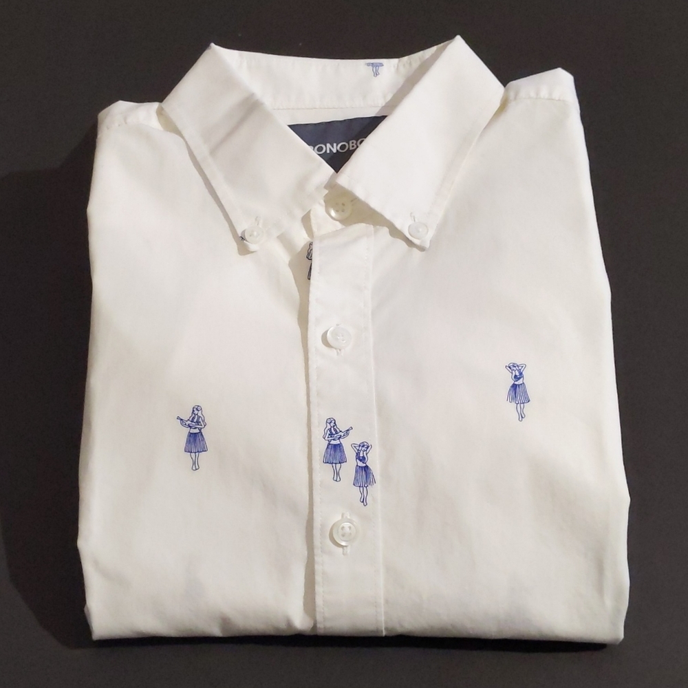 Bonobos Lightweight Button down Hula Girl Shirt - Picture 5 of 8